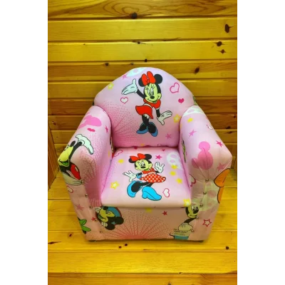 Mickey Mouse Desenli Pembe Çocuk Koltuğu