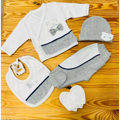 Hastane Çıkış Seti 5 Parça 0-3 Ay