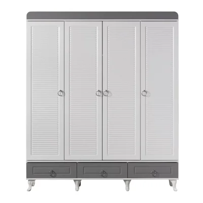 Luna 4 Kapılı Bebek Odası Dolap