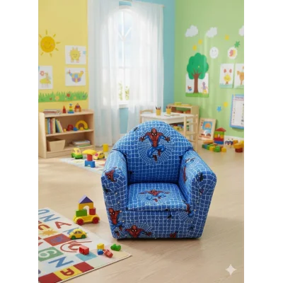 Örümcek Adam Desenli Lacivert Çocuk Koltuğu
