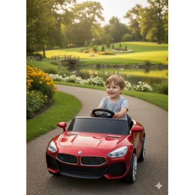 UJB Uzaktan Kumandalı Metalik Bordo bmw Akülü Araba 12 volt