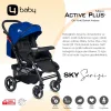 4 Baby Active Plus Sky Serisi Çift Yönlü Bebek Arabası
