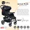 4 Baby Active Plus Sky Serisi Çift Yönlü Bebek Arabası