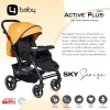 4 Baby Active Plus Sky Serisi Çift Yönlü Bebek Arabası