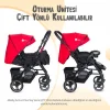 4 Baby Active Plus Sky Serisi Çift Yönlü Bebek Arabası