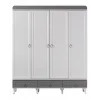 Aqua Grey 4 Kapılı Bebek Odası Dolap