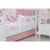 Aqua Pink 3 Kapılı Kapitoneli Bebek Odası Takımı