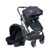 4 Baby Smart Siyah Travel Sistem Bebek Arabası Antrasit