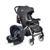 4 Baby Active Beyaz Travel Sistem Bebek Arabası Antrasit
