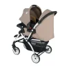 4 Baby Active Beyaz Travel Sistem Bebek Arabası Kahve