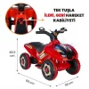 Uj Toys Uzaktan Kumandalı Akülü Atv 6V Ranger Kırmızı