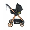 4 Baby Cool Gold Travel Sistem Bebek Arabası Siyah