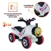 Uj Toys Müzikli ve Led Işıklı Akülü Atv 6V Buddy Beyaz