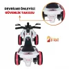 Uj Toys Müzikli ve Led Işıklı Akülü Atv 6V Buddy Beyaz