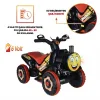 Uj Toys Müzikli ve Led Işıklı Akülü Atv 6V Buddy Siyah