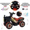 Uj Toys Müzikli ve Led Işıklı Akülü Atv 6V Buddy Siyah