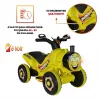 Uj Toys Müzikli ve Led Işıklı Akülü Atv 6V Buddy Sarı