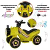 Uj Toys Müzikli ve Led Işıklı Akülü Atv 6V Buddy Sarı