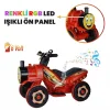 Uj Toys Müzikli ve Led Işıklı Akülü Atv 6V Buddy Kırmızı