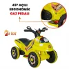 Uj Toys Müzikli ve Led Işıklı Akülü Atv 6V Karınca Sarı