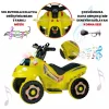 Uj Toys Müzikli ve Led Işıklı Akülü Atv 6V Karınca Sarı