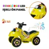 Uj Toys Müzikli ve Led Işıklı Akülü Atv 6V Karınca Sarı