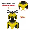 Uj Toys Müzikli ve Led Işıklı Akülü Atv 6V Karınca Sarı