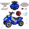 Uj Toys Müzikli ve Led Işıklı Akülü Atv 6V Karınca Mavi