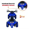 Uj Toys Müzikli ve Led Işıklı Akülü Atv 6V Karınca Mavi