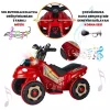 Uj Toys Müzikli ve Led Işıklı Akülü Atv 6V Karınca Kırmızı