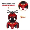 Uj Toys Müzikli ve Led Işıklı Akülü Atv 6V Karınca Kırmızı