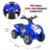 Uj Toys Müzikli ve Led Işıklı Akülü Atv 6V Ranger Mavi