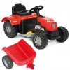 Uj Toys Farmer Römorklu Akülü Traktör 6V Kırmızı