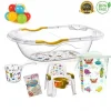 Irak Plastik Lüx Bebek Yıkama Banyo Küvet Seti 6 Parça