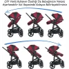 Joell New Truva III Travel Sistem Bebek Arabası - Siyah Bordo