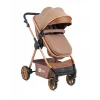 4 Baby Cool Gold Travel Sistem Bebek Arabası Kahve