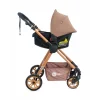 4 Baby Cool Gold Travel Sistem Bebek Arabası Kahve