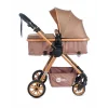 4 Baby Cool Gold Travel Sistem Bebek Arabası Kahve