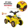 Uj Toys Müzikli ve Led Işıklı Akülü Atv 6V Safari Atv Sarı