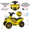 Uj Toys Müzikli ve Led Işıklı Akülü Atv 6V Safari Atv Sarı
