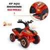 Uj Toys Müzikli ve Led Işıklı Akülü Atv 6V Safari Atv Kırmızı