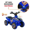 Uj Toys Müzikli ve Led Işıklı Akülü Atv 6V Safari Atv Mavi