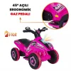 Uj Toys Müzikli ve Led Işıklı Akülü Atv 6V Safari Atv Pembe
