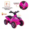 Uj Toys Müzikli ve Led Işıklı Akülü Atv 6V Safari Atv Pembe
