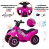 Uj Toys Müzikli ve Led Işıklı Akülü Atv 6V Safari Atv Pembe