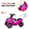 Uj Toys Müzikli ve Led Işıklı Akülü Atv 6V Safari Atv Pembe