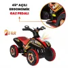 Uj Toys Müzikli ve Led Işıklı Akülü Atv 6V Safari Atv Siyah