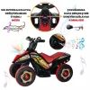 Uj Toys Müzikli ve Led Işıklı Akülü Atv 6V Safari Atv Siyah