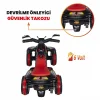 Uj Toys Müzikli ve Led Işıklı Akülü Atv 6V Safari Atv Siyah