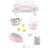 6lı Bebek Küvet Set (FİLELİ) CM-6 PARÇA BEBE SETI KATLANIR